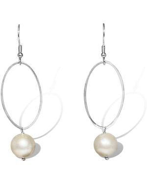 FV Jewellery La Pierre Fresh Water Pearl Earrings - Metallic