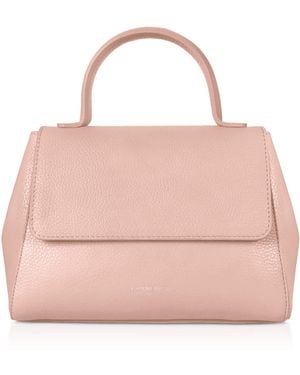 Le Parmentier Ladyfinger Top Handle Ladybag W/Strap - Pink