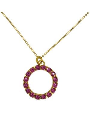 Vickisarge The Hoop Necklace - Black