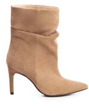 The 5Th Element Neutrals Vera Slouch Ankle Boots - Brown