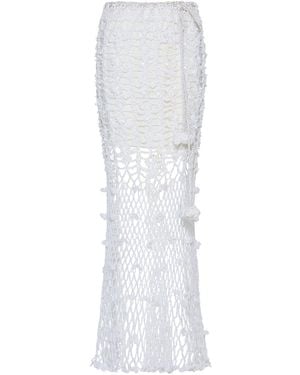 Andreeva Vanilla Handmade Crochet Skirt - White