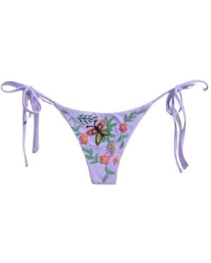 Oceanus Los Angeles Low Coverage Bikini Bottom - Blue