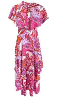 Laura Citron Paisley Dress + Capelette - Pink