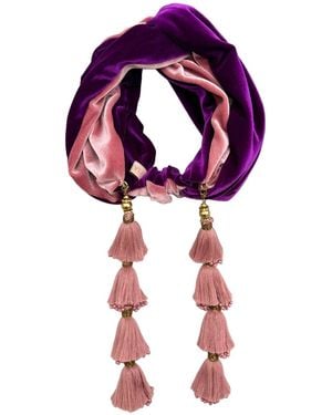 Julia Clancey Violet Dusky Pink Dorado Turban Twist - Purple