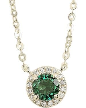 Juvetti Mars Necklace Set With Emerald & Diamond - Green