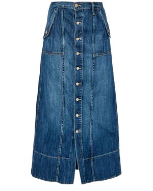 NOEND Rachel Utility Maxi Skirt - Blue