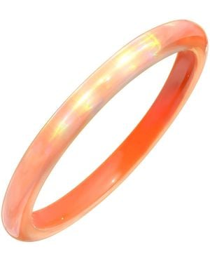 Gold & Honey Iridescent Bangle - Orange