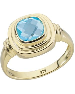 Auree California Cushion Topaz Vermeil Ring - Metallic