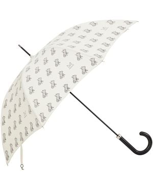 Marokka Design French Bull Dog Geometric Style Umbrella - Black