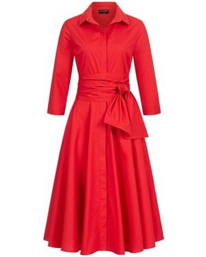 Marianna Déri Shirtdress With Tie Belt - Red