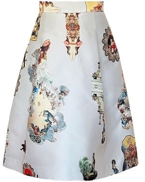 Maxjenny Midi-Length Skirt - Blue