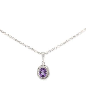 Vintouch Italy Luccichio Amethyst Necklace - Multicolour