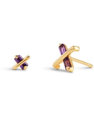 Kasun Butterfly Kiss Earrings - Metallic