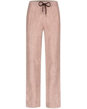 Maison Tangerine Neutrals Beach Neutral Linen Long Trousers For - Pink