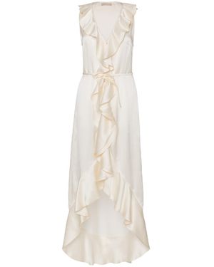 Anse Victorin Lea Silk Dress - White
