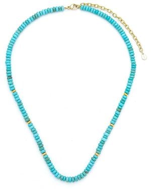 KAMARIA Charis Medium Gemstone Necklace - Blue