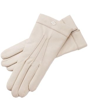 1861 Glove Manufactory Neutrals Hamerli Caroline Creme Leather Gloves - Natural