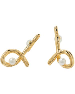 Tami&Tami Matias Glossy Curve Earrings - Metallic