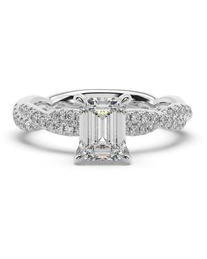 Artisan 14K Emerald-Cut Lab-Grown Diamond Designer Ring - White