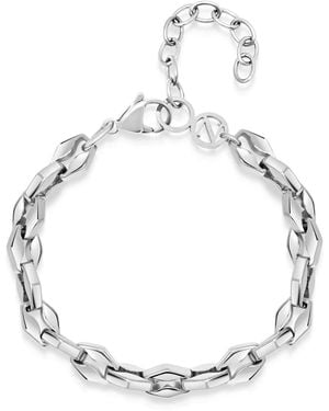 Nialaya Geometric Link Bracelet - Metallic