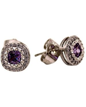 1610Istanbul Byzantine Judas Tree Amethyst Earrings - Brown