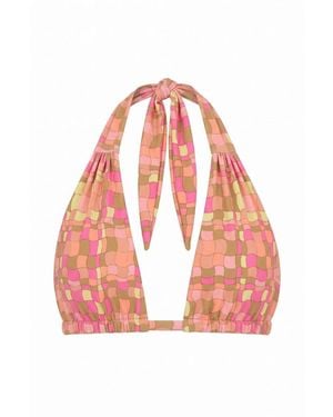 Montce Ibiza Geo Niki Bikini Top - Pink