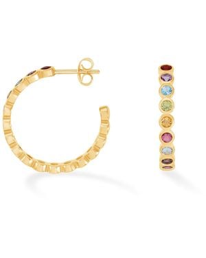 Dower & Hall Large Tutti Frutti Hoops - Metallic