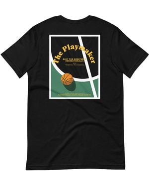 Anchor and Crew The Playmaker Basketball Club League Organic Cotton T-Shirt - Black