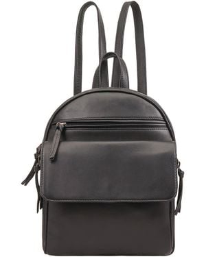 Lloyd Baker Sikkim Leather Backpack - Black