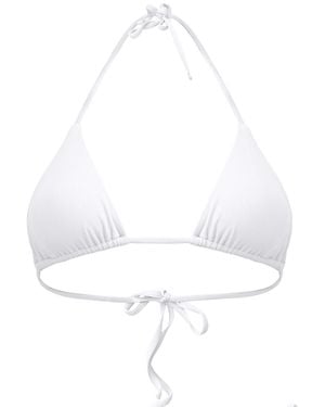 Mihara Yara Triangle Bikini Top - White