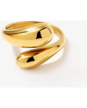 Elk & Bloom Chunky Double Dome 14K Ring - Metallic
