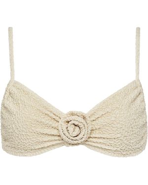 Montce Neutrals Oat Texture Devin Rosa Bikini Top - Natural