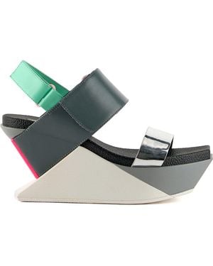 United Nude Delta Wedge Sandal - Green