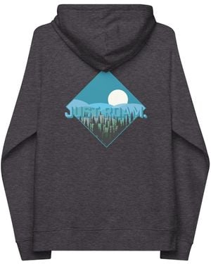 Anchor and Crew Heather Just Roam. Seeker Organic Cotton Raglan Hoodie - Grey