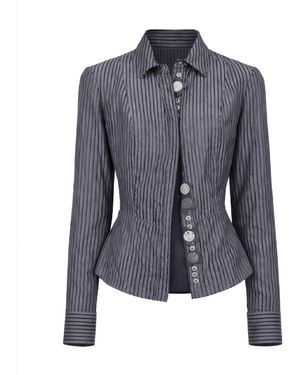 Anemoia Terra Stripe And Shirt - Blue