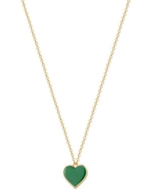Rejected Hearts Club Single Hearted Girl Filled Necklace With Magnetic Clasp - Metallic