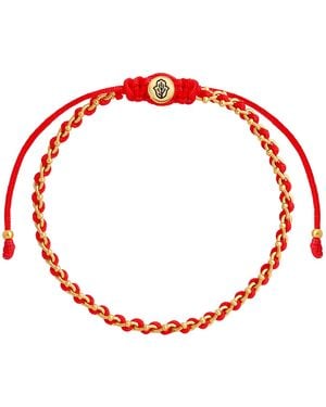 Karma and Luck Harmony Bound String Bracelet - Red