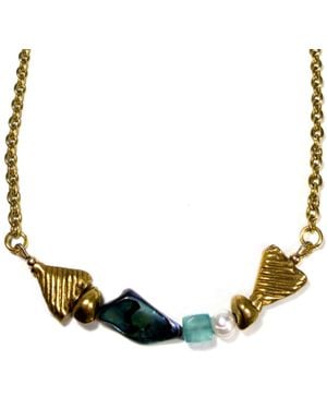 Rachel Nathan Meridian Catch: Abalone Necklace - Multicolour