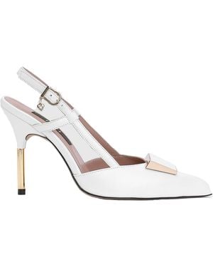 Ilvi Fanni Leather Heeled Sandal - White