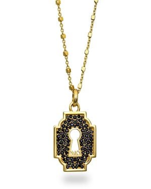 Myrto Katramadou Jewellery Unlocked Lock Necklace-Plated - Metallic