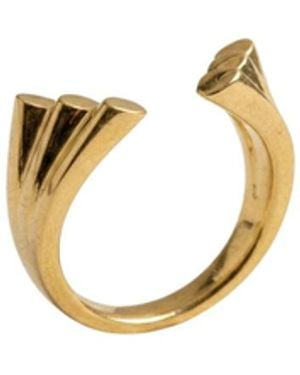 Gutta Design Symmetry Ring Plated - Metallic
