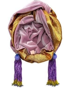 Julia Clancey Snazzy Copper Lilac Luxe Turban - Purple