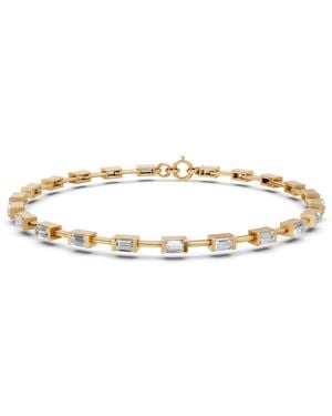 Aya Fine Jewelry 2 Carat Baguette Lab Grown Diamond Tennis Bracelet - Metallic