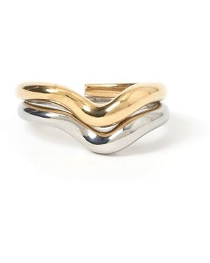 ARMS OF EVE Simi Two Tone Ring - Metallic