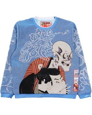 VERYRARE Yokai Kabuki Crewneck - Blue