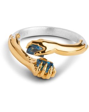Kasun Together Ring – And Plated & Topaz - Metallic