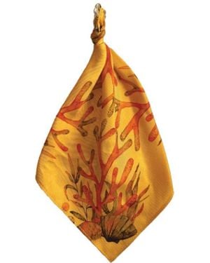 Suki Wang London Marigold Coral Printed - Metallic
