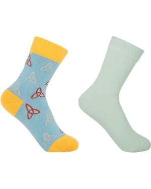 Peper Harow - Made in England Tri & Classic Baby Socks Bundle - Blue