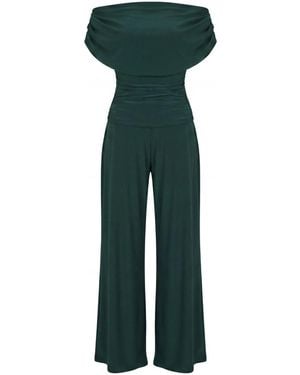 Atom Label Carbon Jumpsuit - Green