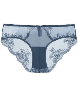 Amour D'agnette Kim Stretch Lace & Mesh Cheeky- Jeans - Blue